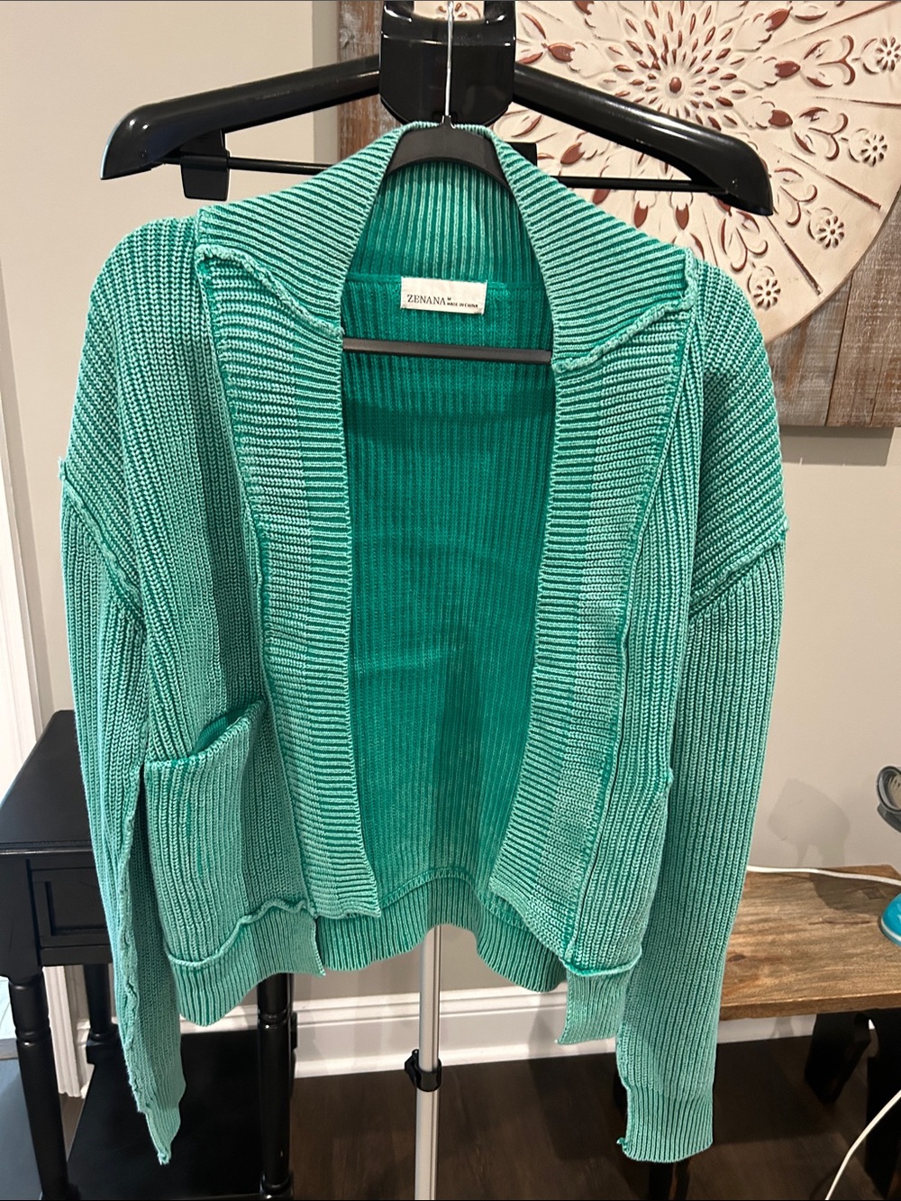 Zenana NEW! Women’s Open-Front Cardigan Sweater / New 2026 Style! Kelly Green!